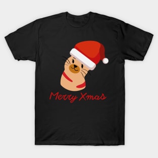 Cat Merry Xmas T-Shirt